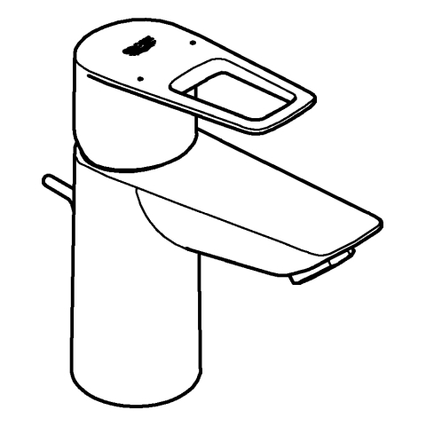 Grohe BauLoop Einhand-Waschtischbatterie chrom S-Size 23335001