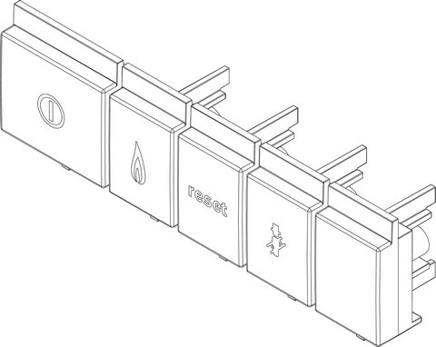 Bosch / Buderus Drucktaste Set 87377070140