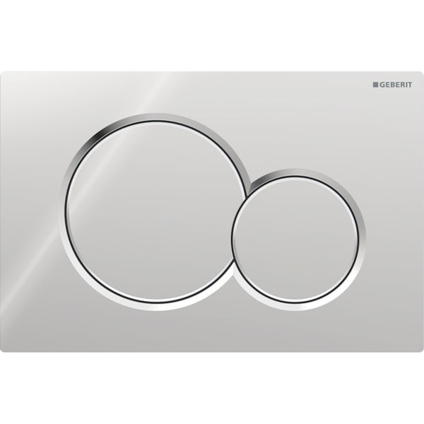 Geberit Sigma01 Betätigungsplatte, für 2-Mengen-Spülung hochglanz verchromt 115.770.21.5