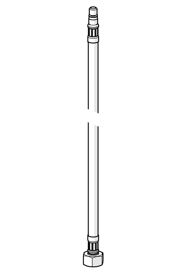 Hansa Anschlußschlauch L=500mm, M8x1-G3/8 LH 59914467