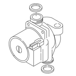 Bosch / Buderus Pumpe UPMO 5m 25 AO 3h 8738901570