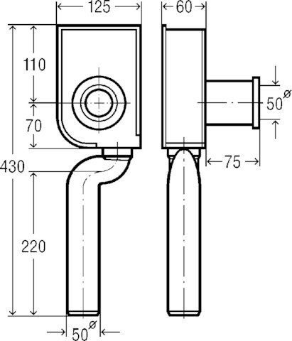 Viega Absaugeformstück 3235 in 50x50mm Kunststoff weiß 119430