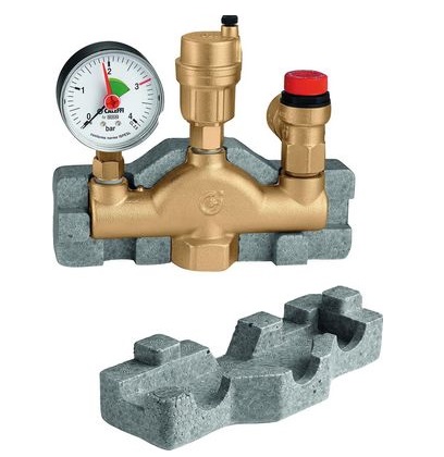 Buderus Kesselsicherheitsgruppe 1", Manometer Sicherheitsventil 3/4", mit Isolierung 81610110
