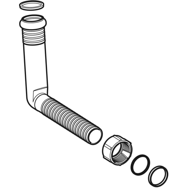 Geberit Überlaufbogen PP d37,5/32 granitgrau 854.405.06.1
