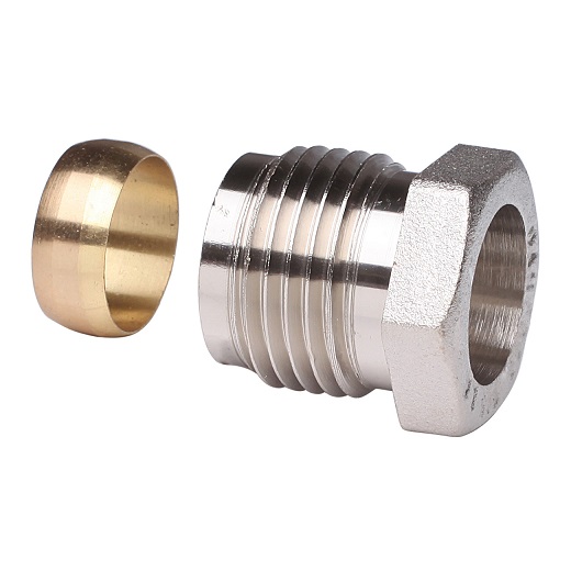 Danfoss Klemmverbinder R 1/2 AG auf 16mm, für Stahl- und Kupferrohre 013G4116