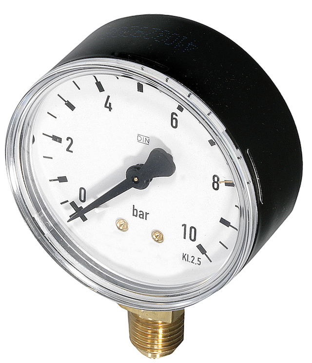Resideo Manometer, Gehäusedurchmesser 63mm, Anschluss unten G 1/4, Teilung 0-25 bar M39M-A25