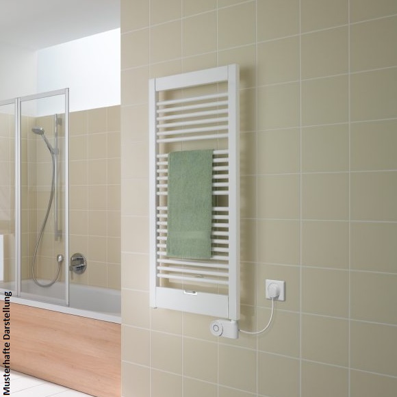 Kermi Basic-D gerade Badheizkörper H: 177 B: 74,9cm weiß, rechts E001D1800752RXK