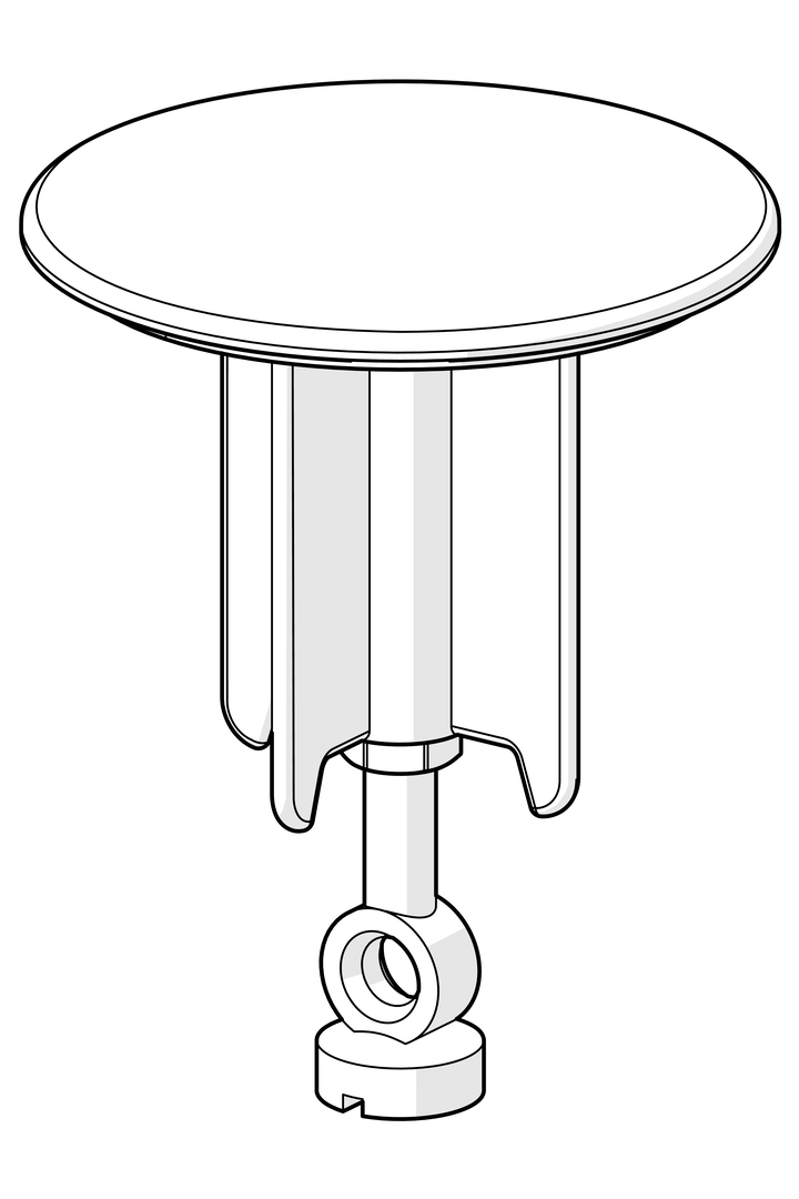 Hansa Stopfen Ablaufgarnitur d 63mm chrom 59902021
