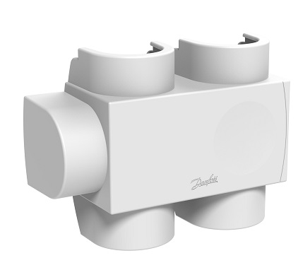 Danfoss Kunststoffabdeckung für VHS-DV Durchgang, Fühler rechts in weiß RAL9016, Heizkörper 1/2" 013G7956