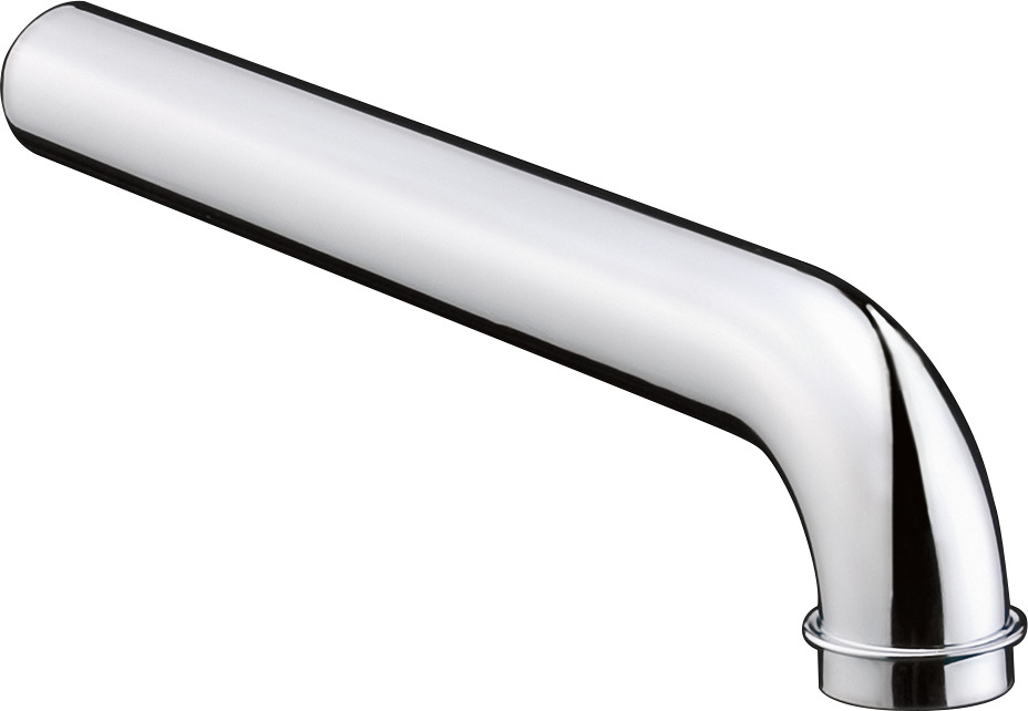 Hansgrohe gebogenes Rohr, mit Bord DN32 x 300mm chrom 53555000