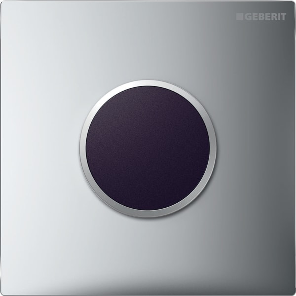 Geberit Typ 10 Abdeckplatte für Urinal-Steuerung IR hochglanz-verchromt / mattverchromt 241.925.KH.1