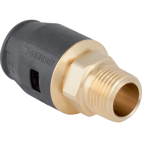 Geberit PushFit Übergang mit AG Messing d16-R1/2 650.551.00.1