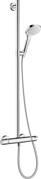 Hansgrohe Showerpipe Croma Select E Multi SemiPipe weiss/chrom 27248400
