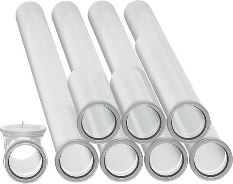 Buderus Abgasrohre-Set DN110, 10m+Prüfrohr 10m Abgasrohr, 4x Abstandshalter, Prüfrohr 7738112686