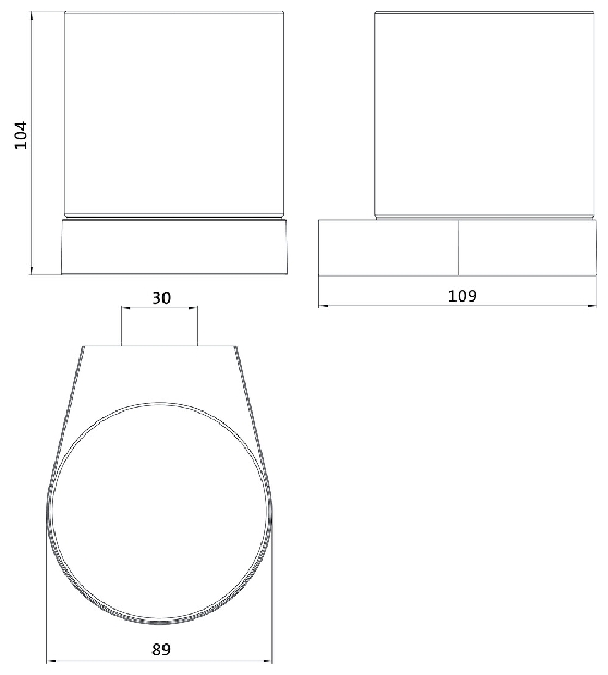 Emco Sensor-Seifenspender Flow Glasteil satiniert schwarz 272113302