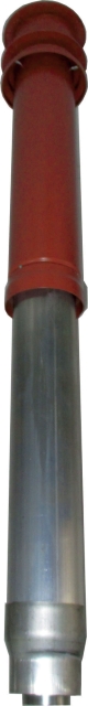 Wolf Dachdurchführung senkrecht DN63/96, rotbraun 2600029