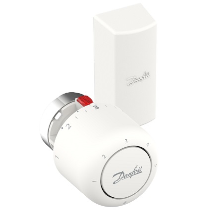 Danfoss Thermostatkopf Aero RA/V gasgefüllt, Serviceelement mit Fernfühler 0-2m 015G4562