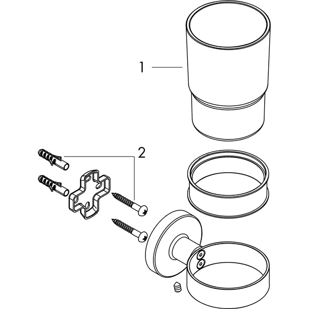 Hansgrohe Zahnputzbecher Logis Universal chrom 41718000