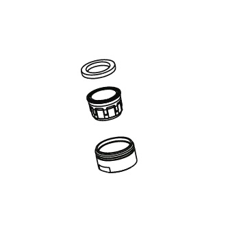 Hansgrohe Luftsprudler Longlife C-Widerstand 96512000