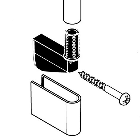 Hansgrohe Wandstütze Brausenstange Unica Crometta 95218000