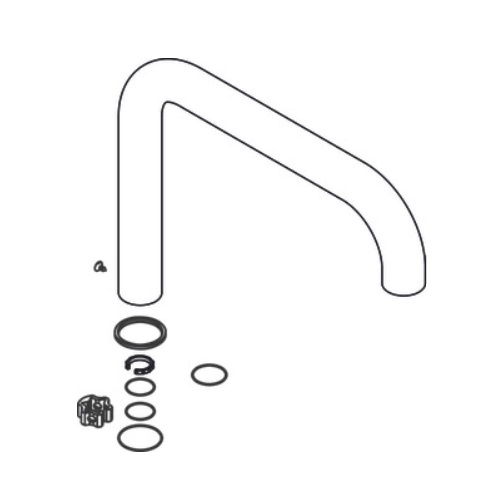 Hansgrohe Auslauf für SPTM Allegra Uno chrom 96514000