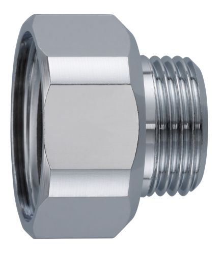 Neoperl Reduktion Messing verchromt, IG 1/2" x AG 3/8" 50050494