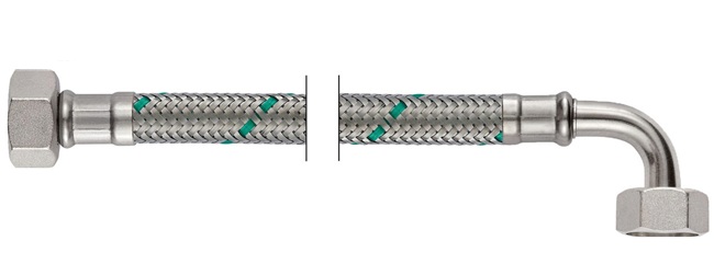 Neoperl NEOFLEX Panzerschlauch DN10 IG x IG gebogen, 1/2" x 1/2" 30cm 66873030