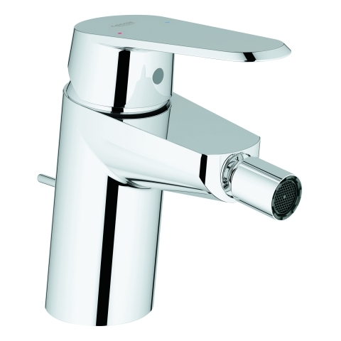 Grohe Eurodisc C Einhand-Bidetbatterie chrom mit Zugstangen-Ablaufgarnitur 33244002