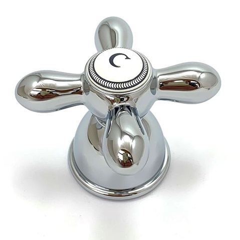 Hansgrohe Kaltwasserkreuzgriff Axor Carlton für 2-Griffarmaturen edelmessing 17291840