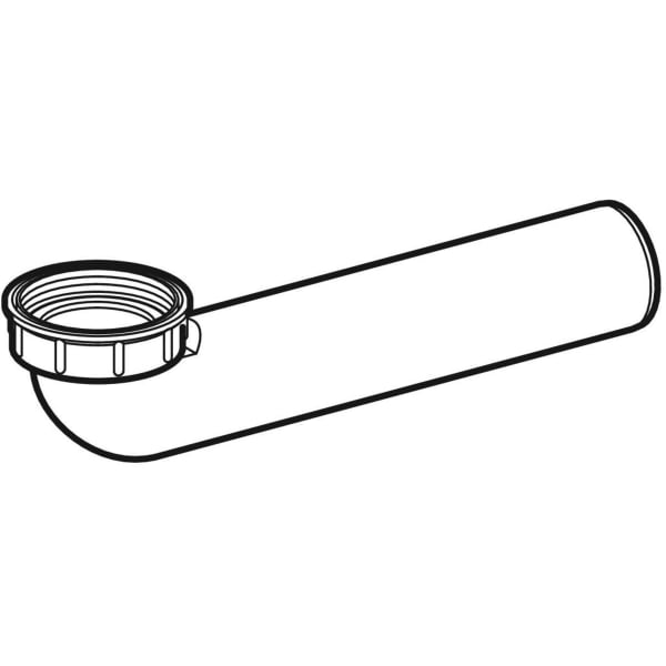 Geberit Anschlussbogen G1 1/2 x 40mm weiß-alpin 252.235.11.1