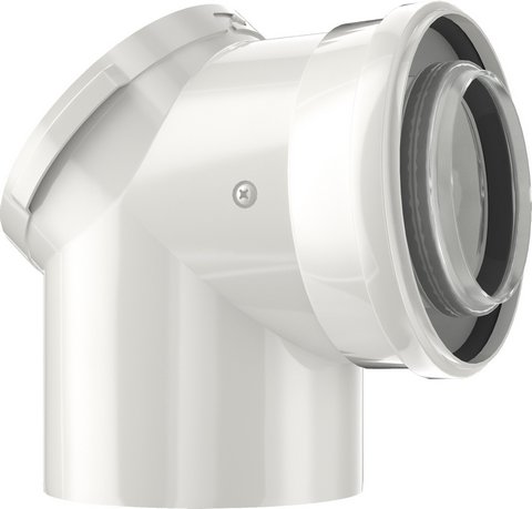 Buderus Bogen konzentrisch D=80/125 mit Prüföffnung, 87 Grad 7738112665