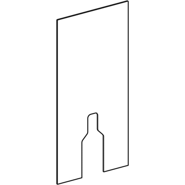 Geberit Frontverkleidung für Monolith für Stand-WC 101cm Glas schwarz 242.382.SJ.1