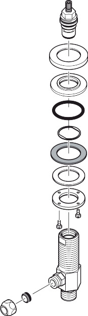 Hansgrohe Absperrventil 3-Loch Waschtischarmatur chrom 92933000