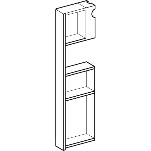 Geberit Auszug komplett links zu Monolith Sanitärmodul für Waschtische 242.733.TA.1