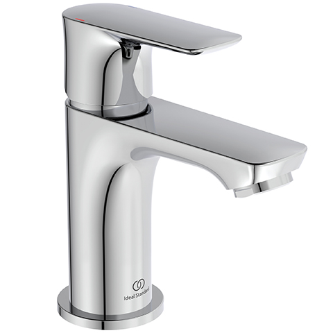 Ideal Standard Waschtisch-Armatur Connect Air, Piccolo, 5l/min. ohne Ablaufgarnitur Ausladung 90mm, chrom A7018AA