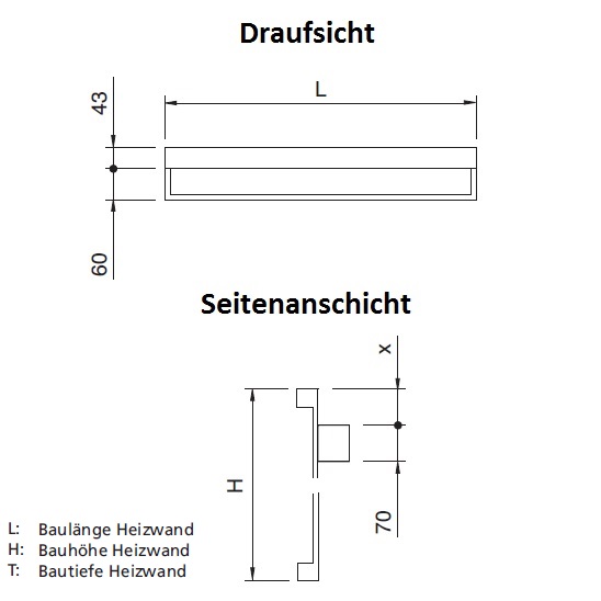 Arbonia Mehrpreis für Heizwand mit Handtuchhalter Rechteckrohr