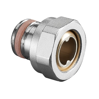Oventrop Verschraubung DN15, 3/4"IG ÜMx1/2"AG, selbstdichtend 1019362