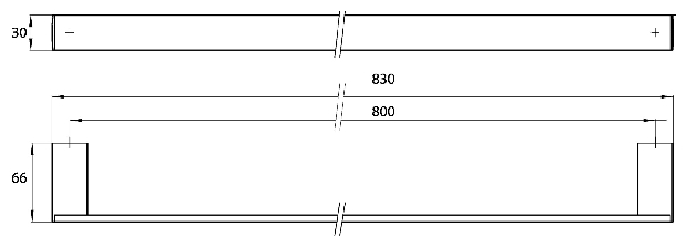 Emco Badetuchhalter Liaison 830mm chrom 186000181