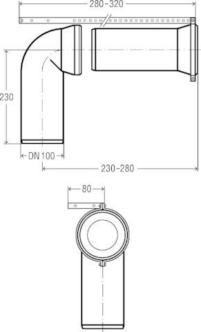 Viega Anschlussset 3811.01 in 110x230/400mm Kunststoff weiß 131777