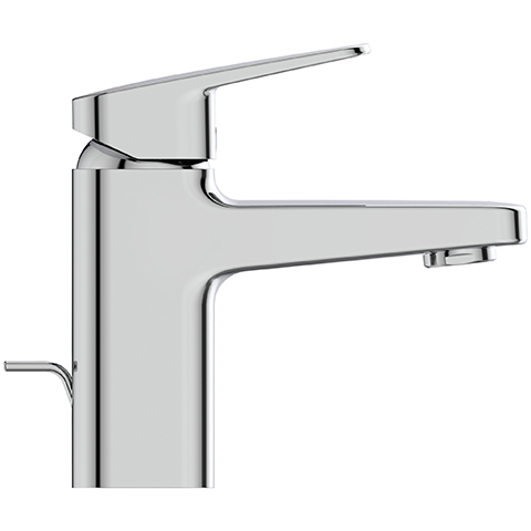 Ideal Standard Waschtischarmatur Ceraplan H75 mit Ablaufgarnitur Ausladung 103mm BlueStart chrom BD215AA