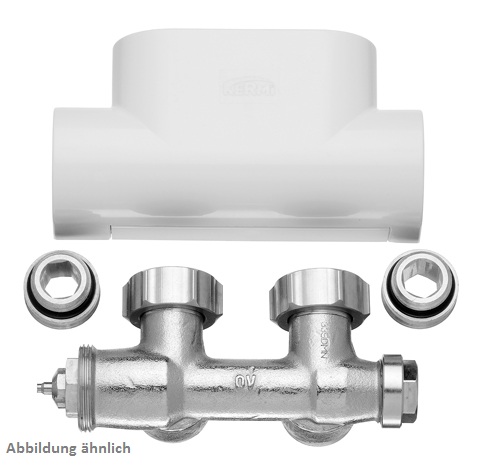 Arbonia Ventilhahnblock in Eckform chrom ZV00410002