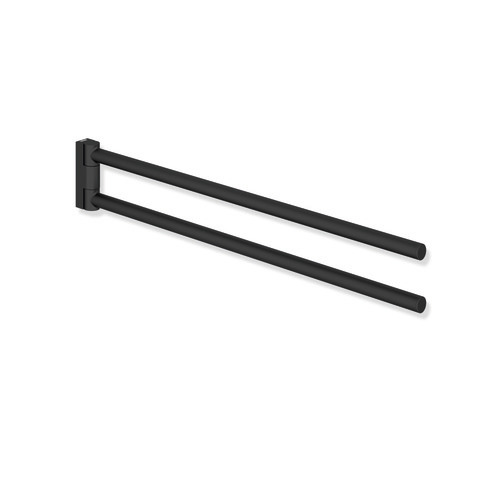HEWI Handtuchhalter System 162, Edelstahl, Länge 446mm schwarz tiefmatt 162.09.10060 DC
