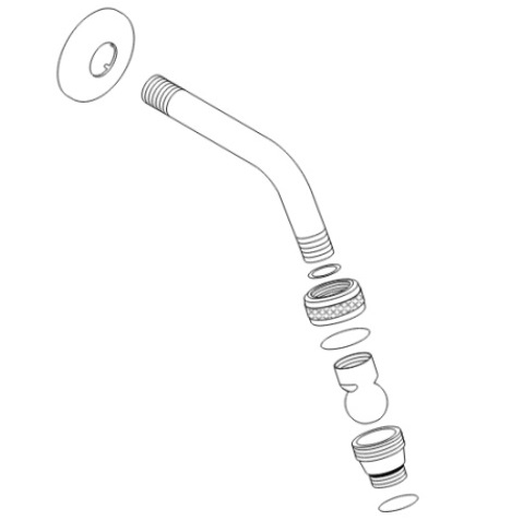 Hansgrohe Anschlussnippel chrom 97217000