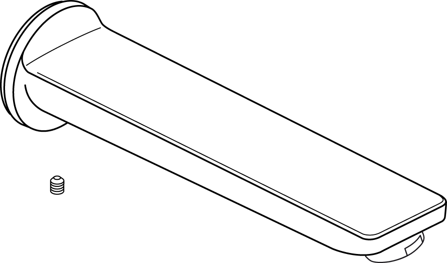 Ideal Standard Auslauf für Wand-Waschtisch-Armatur, chrom A861322AA