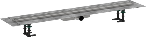 Hansgrohe Komplettset RainDrain Compact 1000mm für flache Installation gebürstet edelstahl 56170800
