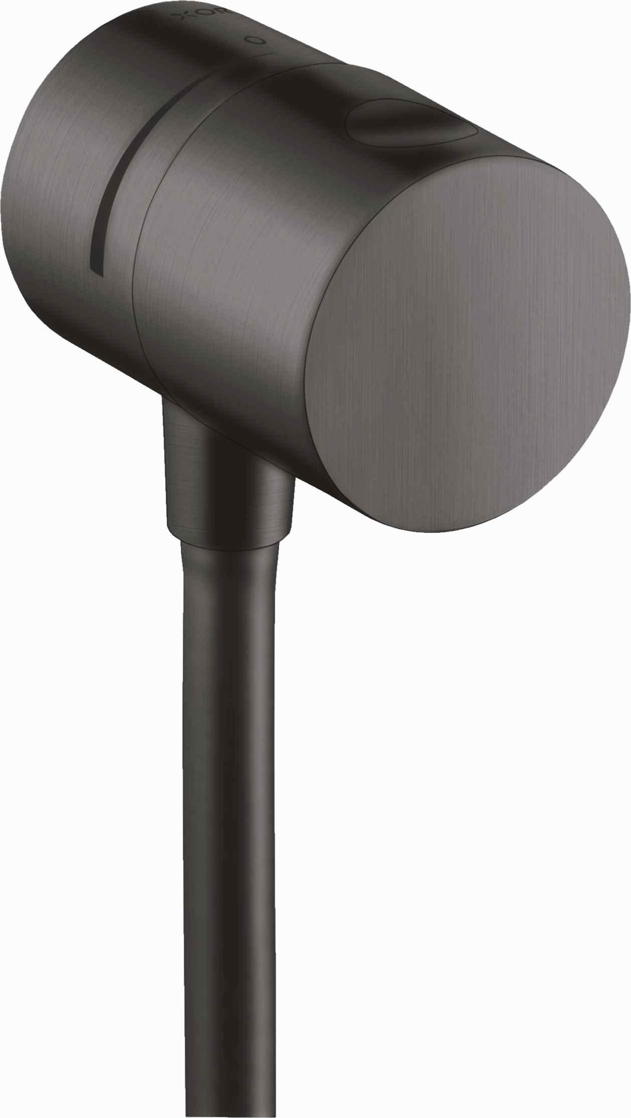Hansgrohe Wandabsperrventil Axor Uno Fixfit Stop brushed black chrom mit Schlauchanschluß 38882340