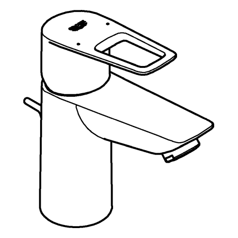 Grohe Einhand-Waschtisch-Batterie BauLoop S-Size chrom Durchfluss 3,5l/min 23877001