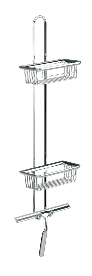 Emco Wandetagere System2 2 Körbe und Duschwischer chrom 356600108
