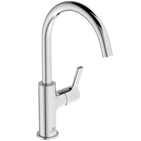 Ideal Standard Waschtischarmatur JOY, mit hohem Auslauf ohne Ablaufgarnitur Ausladung 169mm, chrom BC778AA