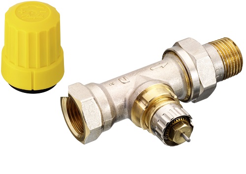 Danfoss Ventilgehäuse RA-UN 15 R 1/2, Durchgang, matt vernickelt 013G3004